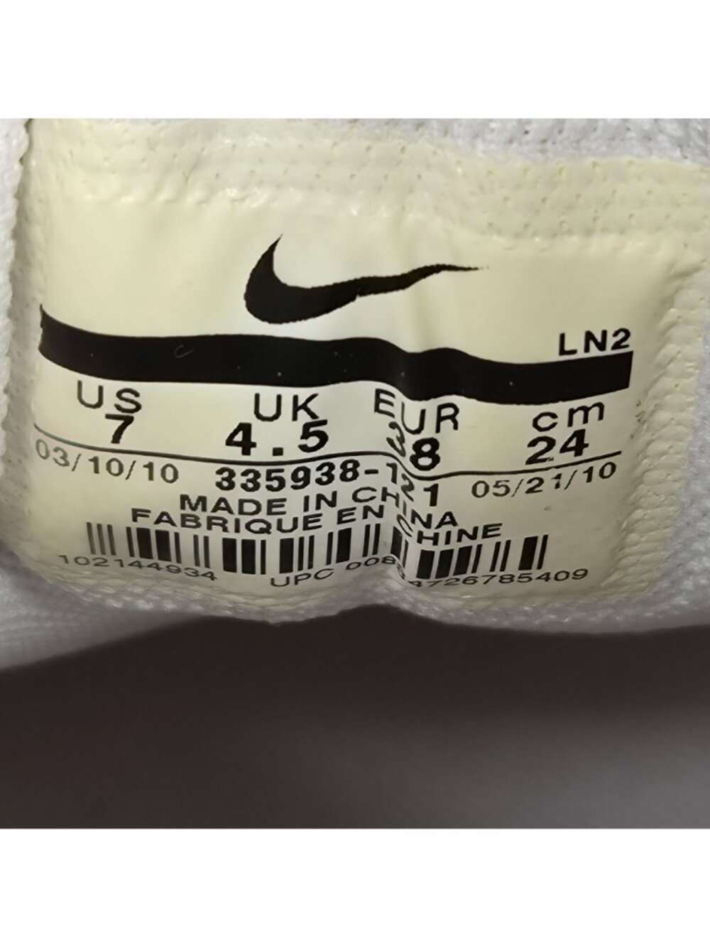 Nike Golf Delight Women's White Golf Shoes Lace Up 335938-121 US Size 7 - Picture 8 of 8